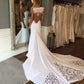 Trumpet/Mermaid Sleeveless Sweetheart Applique Cathedral Train Lace Wedding Dresses DEP0006215