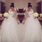 Ball Gown Off-the-Shoulder Sleeveless Lace Court Train Tulle Wedding Dresses DEP0005954