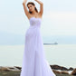 Sheath/Column Sweetheart Beading Sleeveless Long Chiffon Beach Wedding Dresses DEP0006245