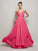 A-Line/Princess Sweetheart Sleeveless Pleats Long Chiffon Dresses DEP0004197
