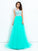 A-line/Princess Scoop Lace Sleeveless Long Net Dresses DEP0002683