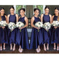 A-Line/Princess Scoop Sleeveless Asymmetrical Layers Satin Bridesmaid Dresses DEP0005385