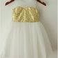 A-line/Princess Scoop Sleeveless Sequin Tea-Length Tulle Flower Girl Dresses DEP0007845