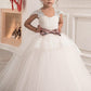 Ball Gown Straps Sleeveless Sash/Ribbon/Belt Tulle Floor-Length Flower Girl Dresses DEP0007553