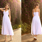 A-Line/Princess V-neck Beading Sleeveless Long Chiffon Wedding Dresses DEP0006521