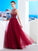 A-Line/Princess Scoop Sleeveless Floor-Length Beading Tulle Dresses DEP0002471