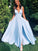 A-Line/Princess Sleeveless Spandex V-neck Ruffles Floor-Length Dresses DEP0003877