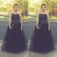 Ball Gown Sweetheart Sleeveless Beading Floor-Length Tulle Plus Size Dresses DEP0003576