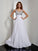 A-Line/Princess V-neck Rhinestone Sleeveless Long Chiffon Dresses DEP0002462