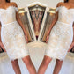 Sheath/Column Lace Off-the-Shoulder Sleeveless Applique Short/Mini Homecoming Dresses DEP0008286