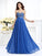 A-Line/Princess Sweetheart Applique Sleeveless Long Chiffon Dresses DEP0003971