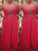 A-Line/Princess One-Shoulder Sleeveless Beading Floor-Length Chiffon Plus Size Dresses DEP0004082