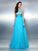 A-Line/Princess Bateau Beading Sleeveless Long Elastic Woven Satin Dresses DEP0003869