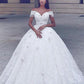 Ball Gown Lace Floor-Length Straps Sleeveless Wedding Dresses DEP0006175