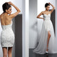 A-Line/Princess Sweetheart Applique Sleeveless Long Tulle Wedding Dresses DEP0006728