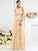 A-Line/Princess Strapless Pleats Sleeveless Long Chiffon Bridesmaid Dresses DEP0005396