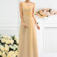 A-Line/Princess One-Shoulder Pleats Sleeveless Long Chiffon Bridesmaid Dresses DEP0005237