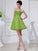 A-Line/Princess Beading Sweetheart Sleeveless Applique Elastic Woven Satin Organza Bridesmaid Dresses DEP0005651