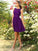 A-Line/Princess Bateau Applique Sleeveless Short Chiffon Bridesmaid Dresses DEP0005044