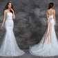 Trumpet/Mermaid Strapless Sash/Ribbon/Belt Sleeveless Long Lace Wedding Dresses DEP0006769