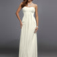 Sheath/Column Strapless Sleeveless Ruffles Long Chiffon Bridesmaid Dresses DEP0005426