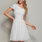 A-Line/Princess Straps Sleeveless Pleats Short Chiffon Bridesmaid Dresses DEP0005576
