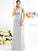Sheath/Column V-neck Pleats Sleeveless Long Chiffon Bridesmaid Dresses DEP0005028