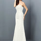 A-Line/Princess Sweetheart Lace Sleeveless Long Satin Bridesmaid Dresses DEP0005630