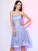 A-Line/Princess Strapless Sleeveless Pleats Short Chiffon Bridesmaid Dresses DEP0005273