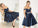 A-Line/Princess Satin Off-the-Shoulder Ruffles Sleeveless Tea-Length Two Piece Dresses DEP0004577
