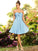 A-Line/Princess Sweetheart Pleats Sleeveless Short Chiffon Bridesmaid Dresses DEP0005549