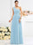 A-Line/Princess One-Shoulder Pleats Sleeveless Long Chiffon Bridesmaid Dresses DEP0005059