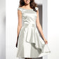 A-Line/Princess Scoop Sleeveless Short Taffeta Bridesmaid Dresses DEP0005546