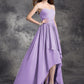 A-line/Princess Sweetheart Ruffles Sleeveless High Low Chiffon Bridesmaid Dresses DEP0005145