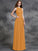 A-line/Princess Jewel Ruched Sleeveless Long Chiffon Bridesmaid Dresses DEP0005189
