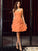 A-Line/Princess Sweetheart Ruched Sleeveless Short Chiffon Bridesmaid Dresses DEP0005375