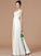 A-Line/Princess V-neck Sleeveless Ruched Floor-Length Chiffon Bridesmaid Dresses DEP0005504