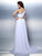 A-Line/Princess One-Shoulder Beading Sleeveless Long Chiffon Dresses DEP0003117