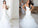Trumpet/Mermaid Sleeveless Organza Straps Chapel Train Wedding Dresses DEP0006547
