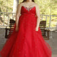 Ball Gown Sweetheart Sleeveless Beading Floor-Length Organza Plus Size Dresses DEP0003871