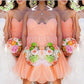 A-Line/Princess Sleeveless Sweetheart Short/Mini Chiffon Bridesmaid Dresses DEP0005397