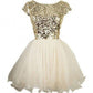 A-Line/Princess Sleeveless Scoop Sequin Tulle Short/Mini Dresses DEP0008184