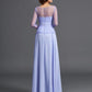 A-Line/Princess Scoop Ruffles Long Sleeves Long Chiffon Mother of the Bride Dresses DEP0007445