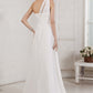 A-Line/Princess One-Shoulder Sleeveless Beading Applique Long Chiffon Wedding Dresses DEP0006967
