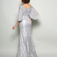 Trumpet/Mermaid Scoop Lace 1/2 Sleeves Long Chiffon Mother of the Bride Dresses DEP0007107
