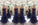 Trumpet/Mermaid Spaghetti Straps Sleeveless Ruched Floor-Length Tulle Plus Size Dresses DEP0004091
