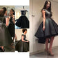 A-Line/Princess Sleeveless Scoop Sequin Satin Short/Mini Dresses DEP0008181