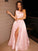A-Line/Princess Satin Ruffles Sleeveless Strapless Floor-Length Dresses DEP0001534