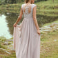 A-Line/Princess Chiffon Applique Sweetheart Sleeveless Floor-Length Bridesmaid Dresses DEP0004983