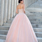 Ball Gown Strapless Beading Sleeveless Long Satin Wedding Dresses DEP0006554